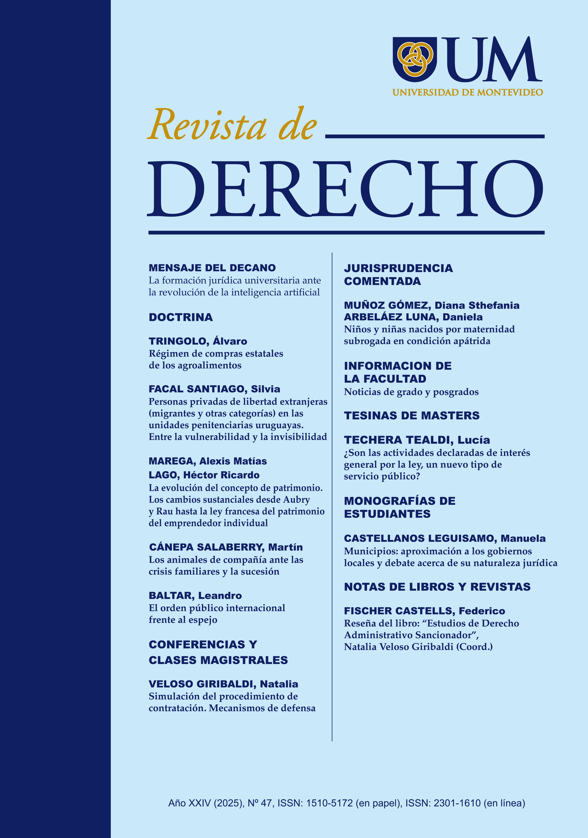 Ver Vol. 24 Núm. 47 (2025)